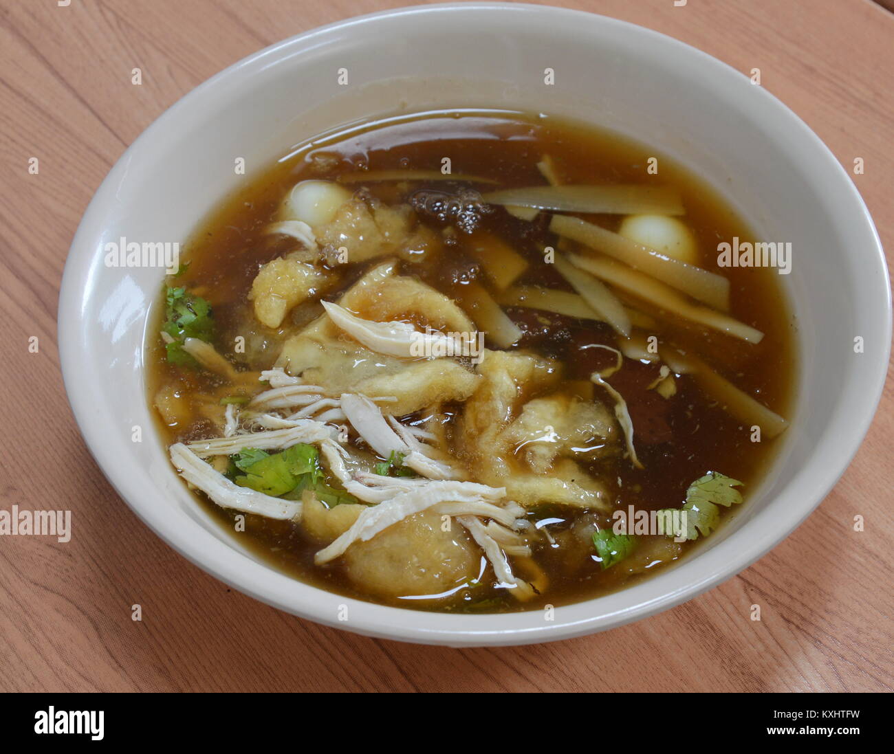 braised fish maw in red gravy on bowl Stock Photo Alamy