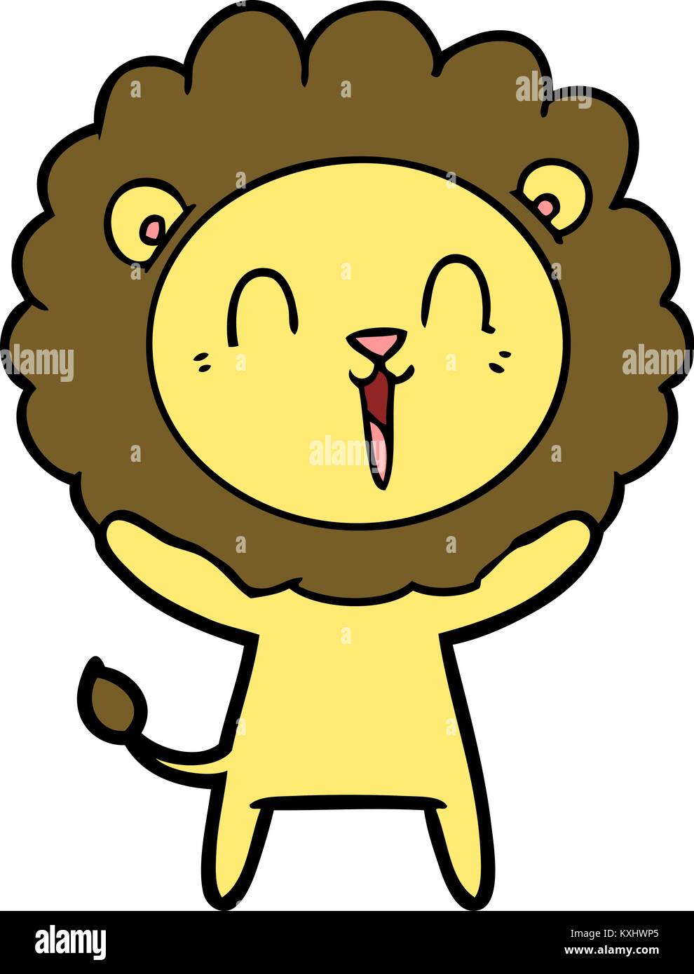 laughing lion cartoon Stock Vector Image & Art - Alamy