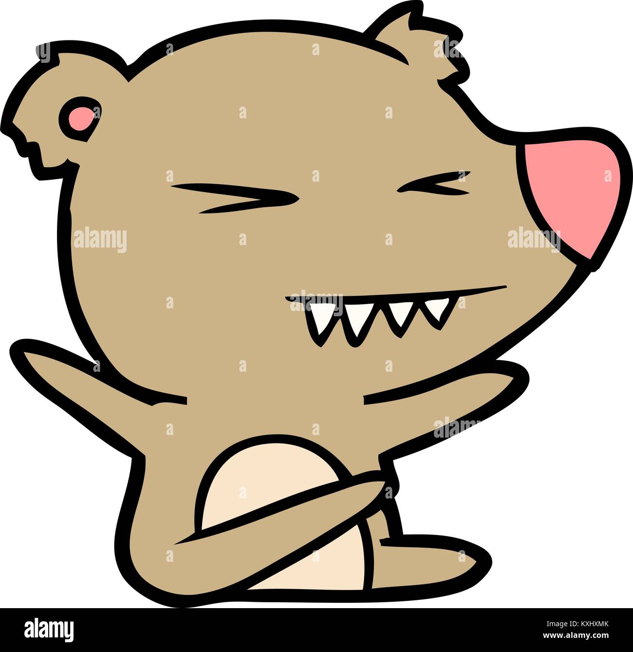 angry bear cartoon Stock Vector Image & Art - Alamy