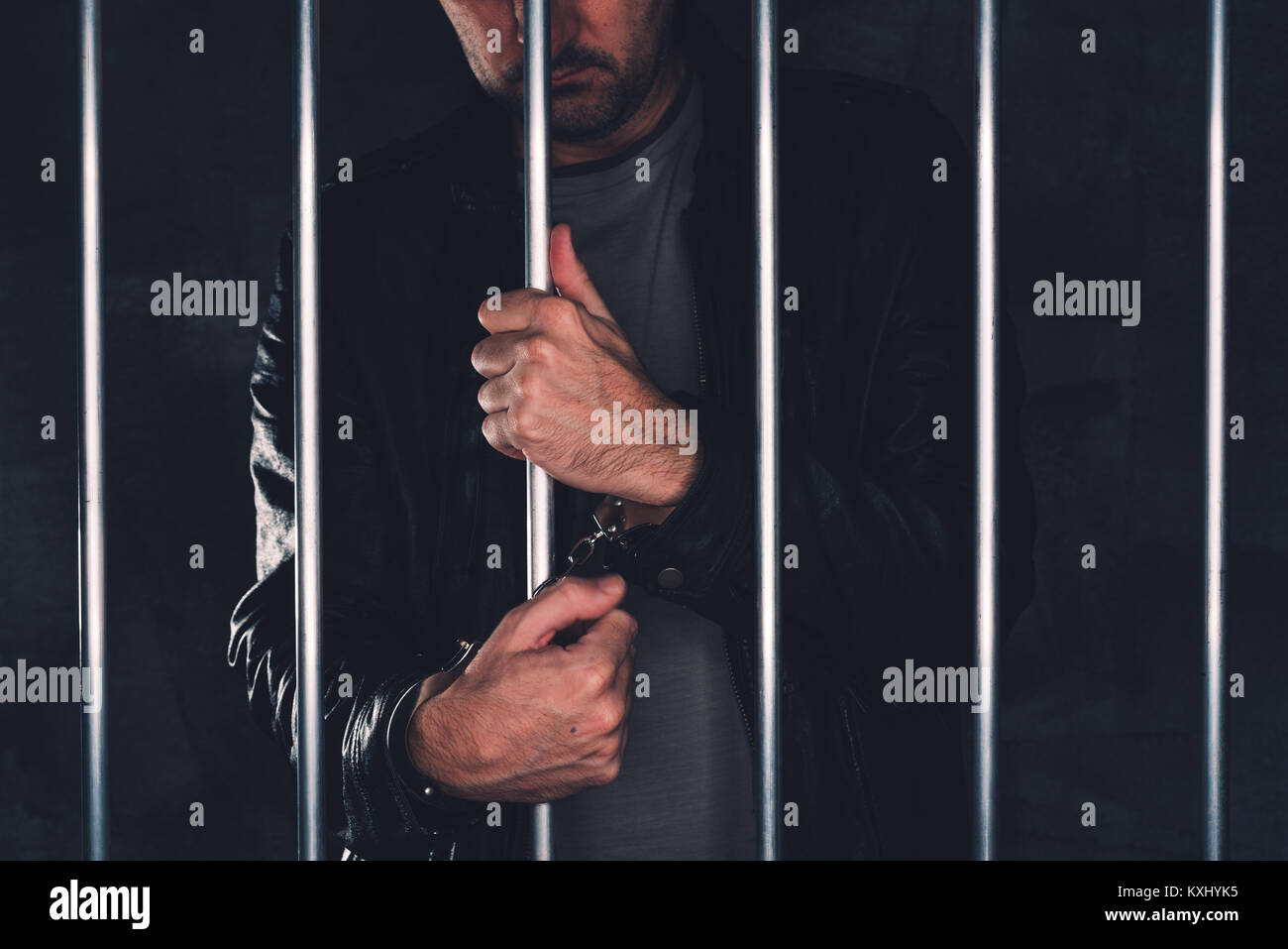 Handcuffed man hi-res stock photography and images - Alamy