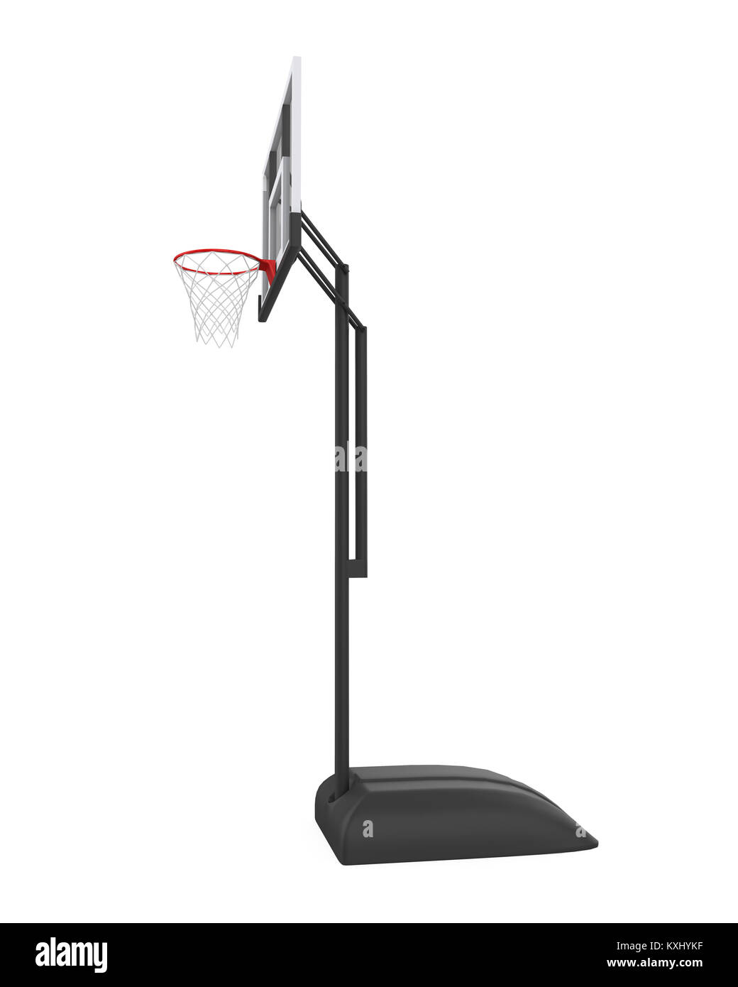 Basketball Hoop Isolated Stock Photo