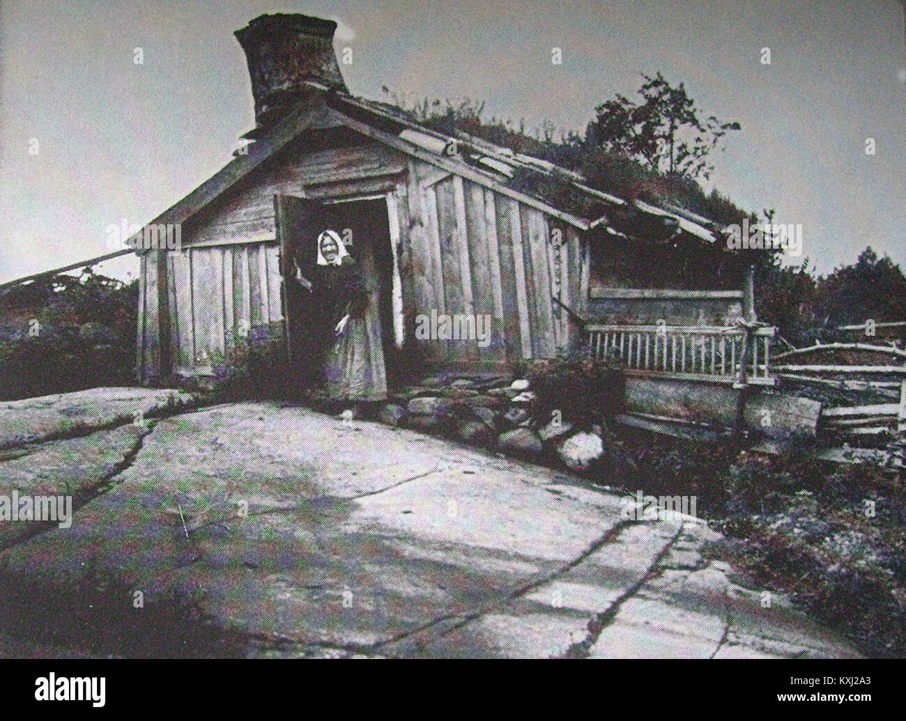 Backstuga Torsås sn. 1904. NM 14 Stock Photo