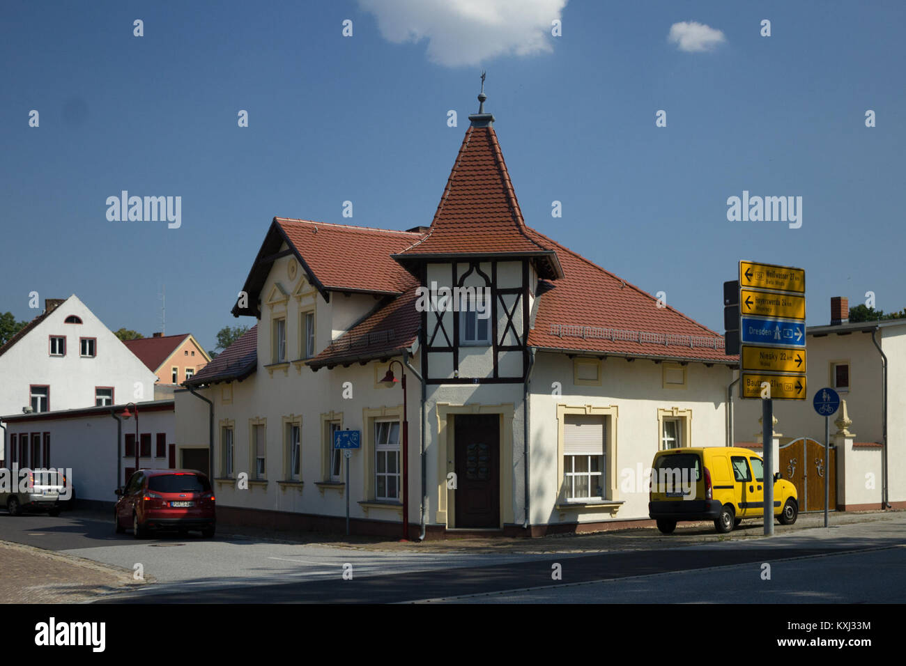 Bautzener Straße 2, Uhyst Stock Photo Alamy