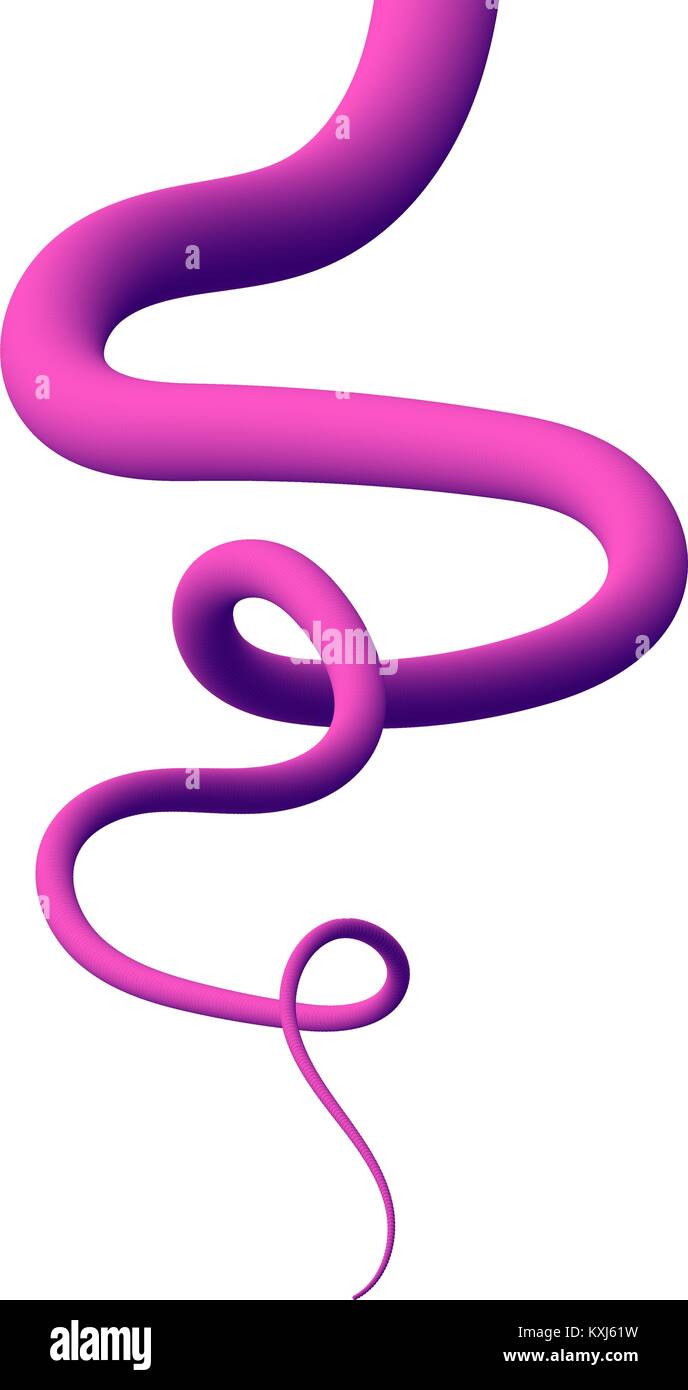 Trendy abstract colorful liquid shape, fluid element with pink gradient wave. May be used as background for card and web design, banners and posters Stock Vector