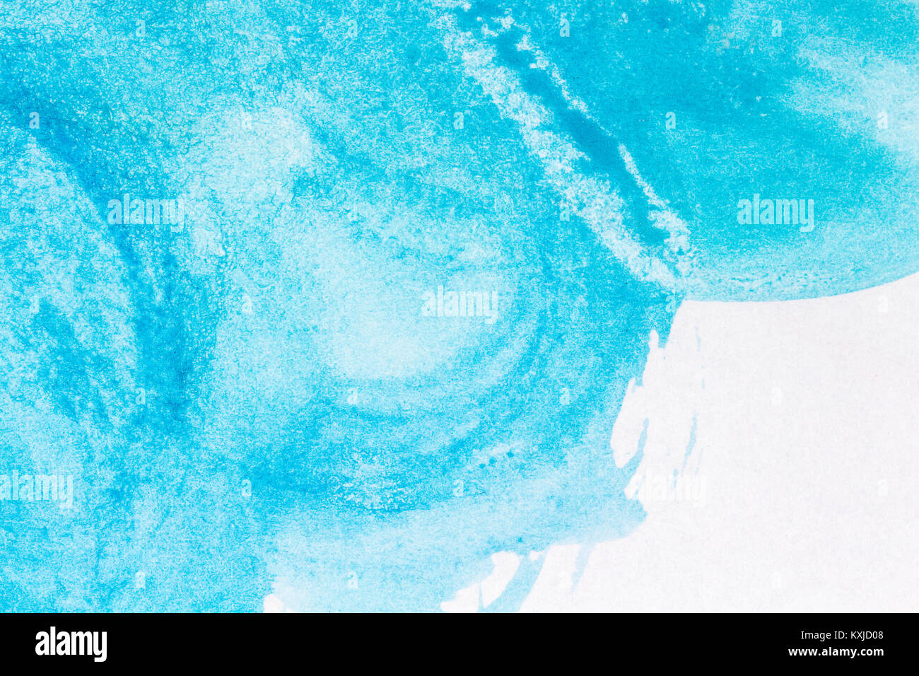 Abstract hand drawn blue watercolor paints background Stock Photo - Alamy