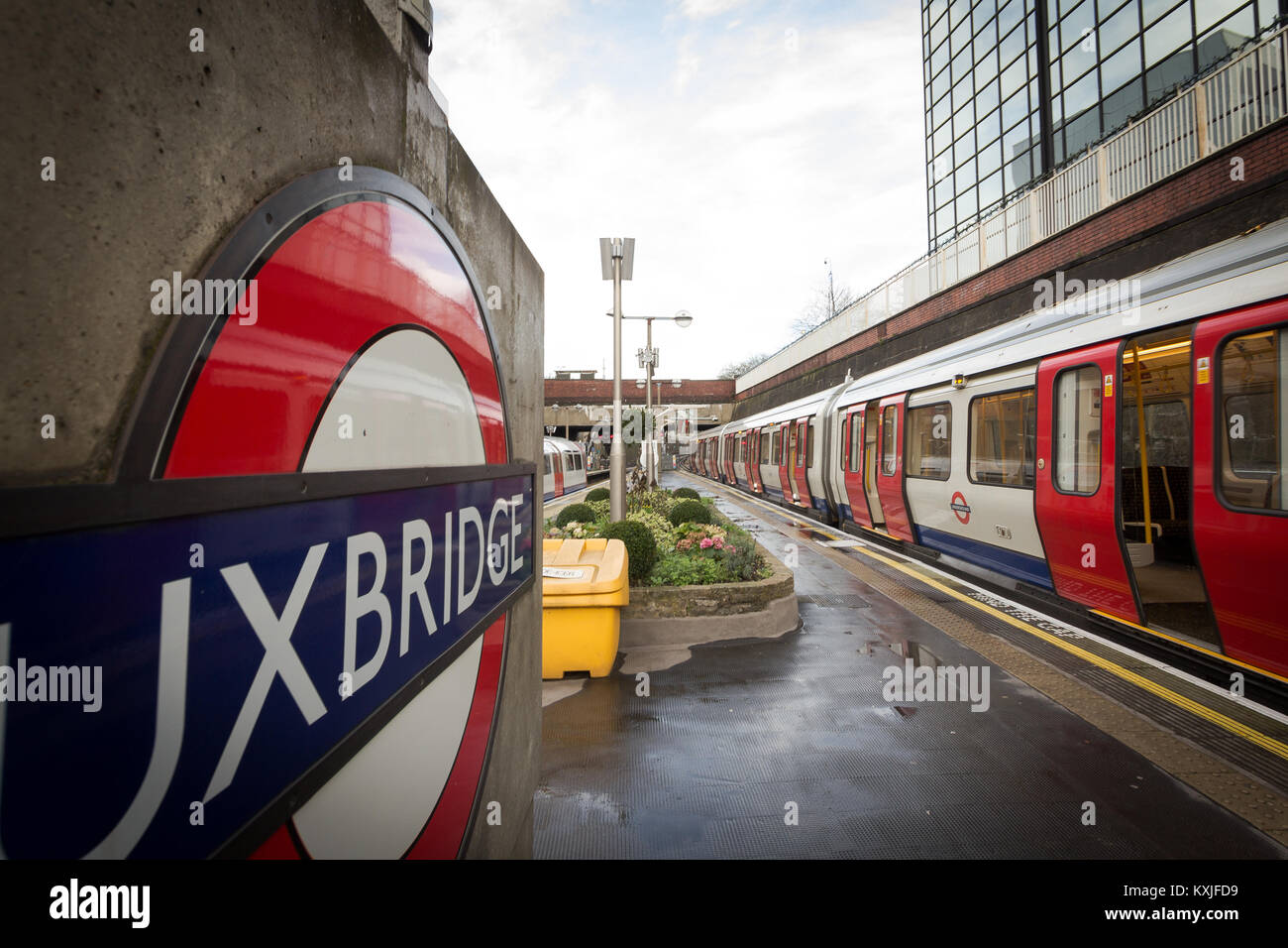 Uxbridge tube station, West London UK Stock Photo