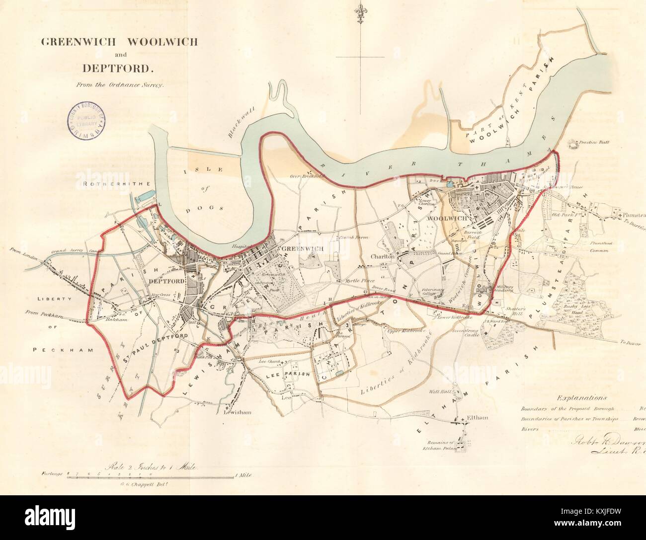 Outline map of london boroughs hi-res stock photography and images - Alamy