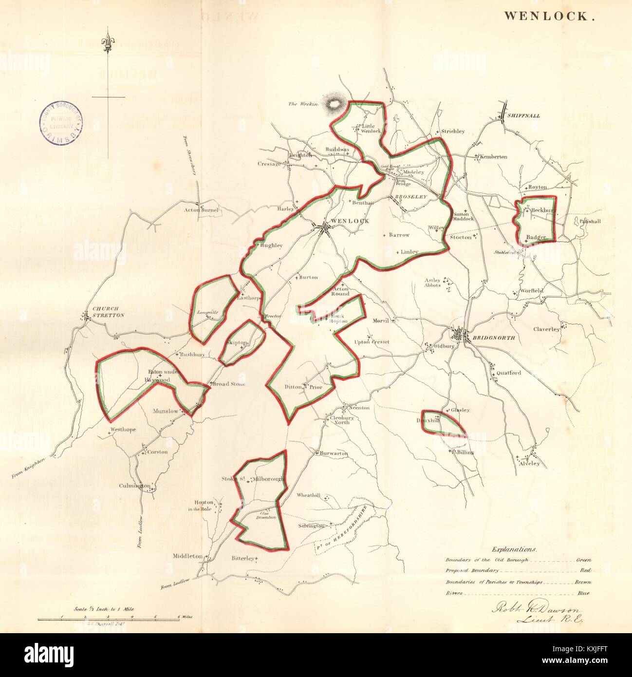 Much wenlock map hires stock photography and images Alamy