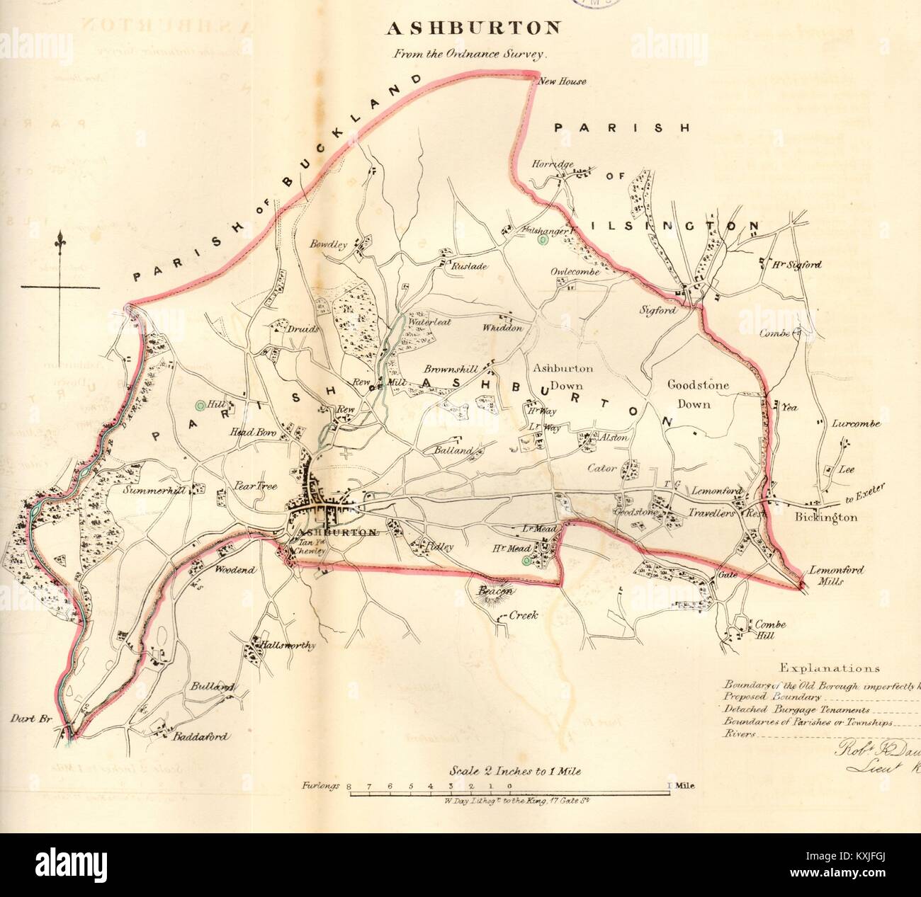 ASHBURTON borough/town plan. REFORM ACT. Devon. DAWSON 1832 old antique map Stock Photo Alamy ASHBURTON borough/town plan. REFORM ACT. Devon. DAWSON 1832 old antique map Stock Photo Alamy