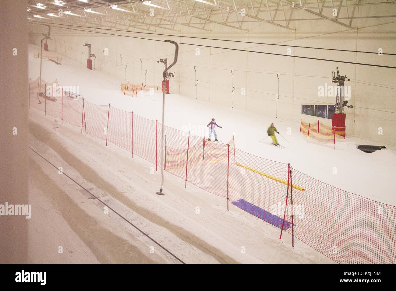 Indoor skiing, UK Stock Photo