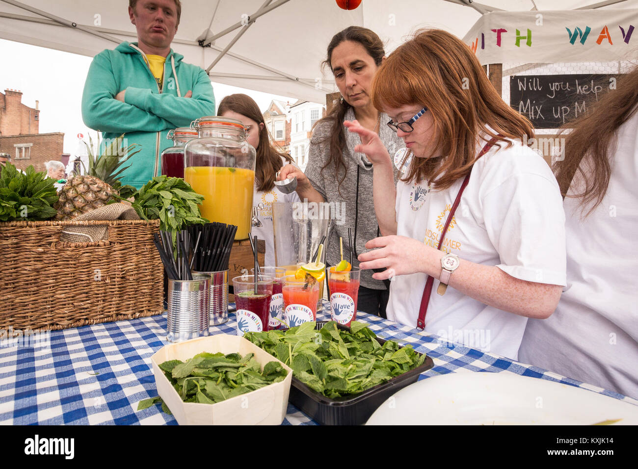 People with learning disabilities from the Wave Cafe, Midsummer Muswell