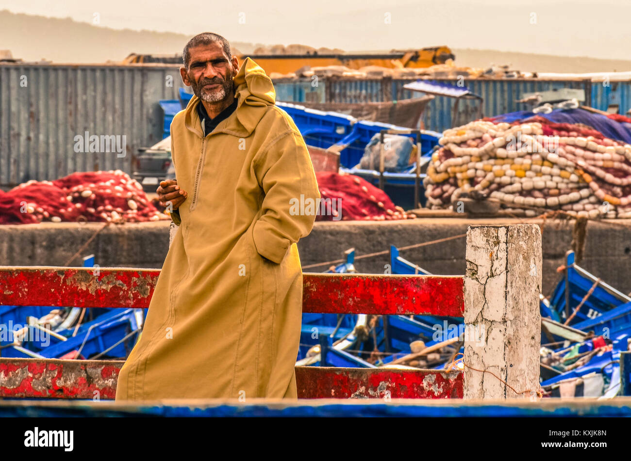 Moroccan Fisherman Stock Photo