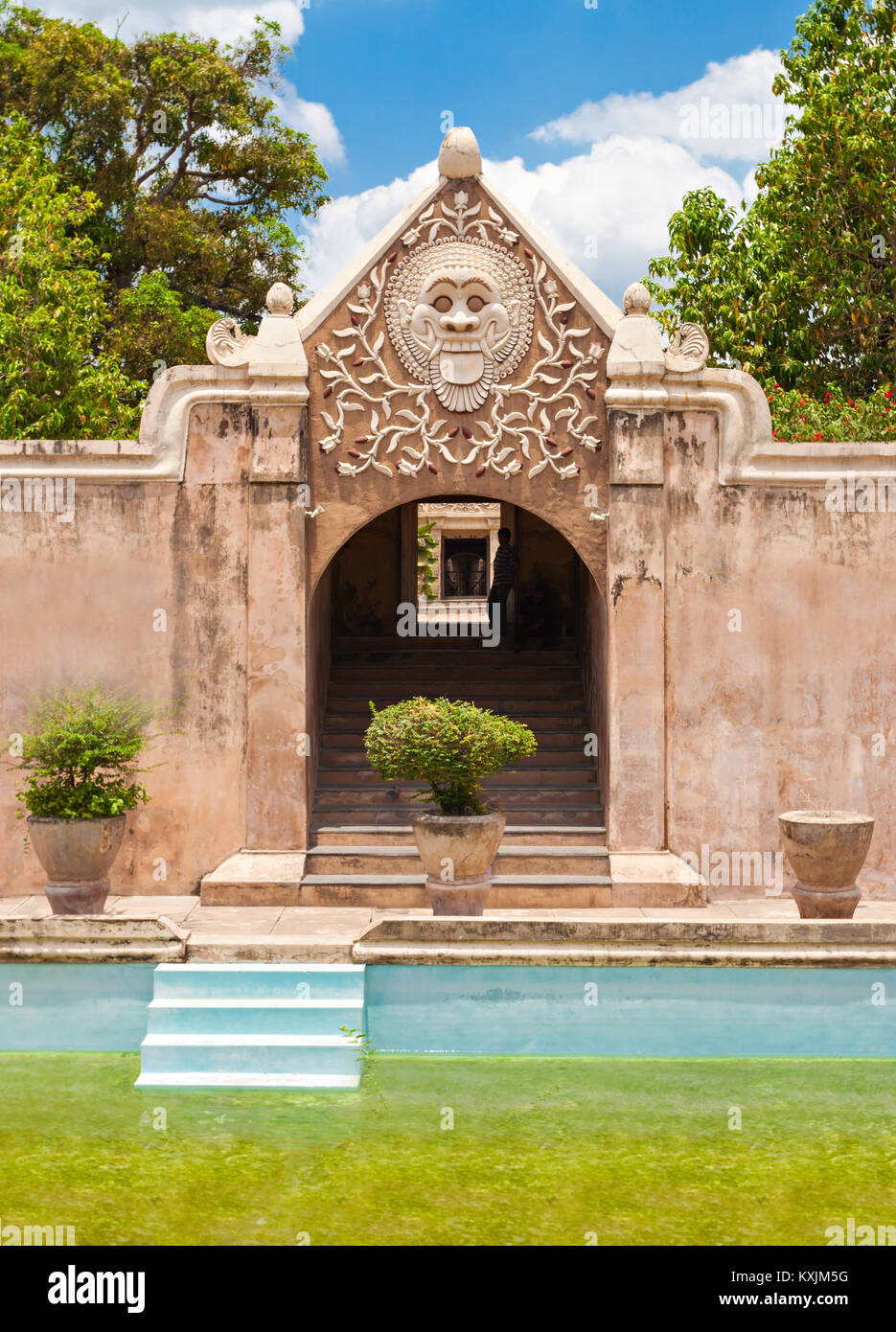 YOGYAKARTA, INDONESIA - OCTOBER 23, 2014: Taman Sari Water Castle is a site of a former royal garden of the Sultanate of Yogyakarta Stock Photo