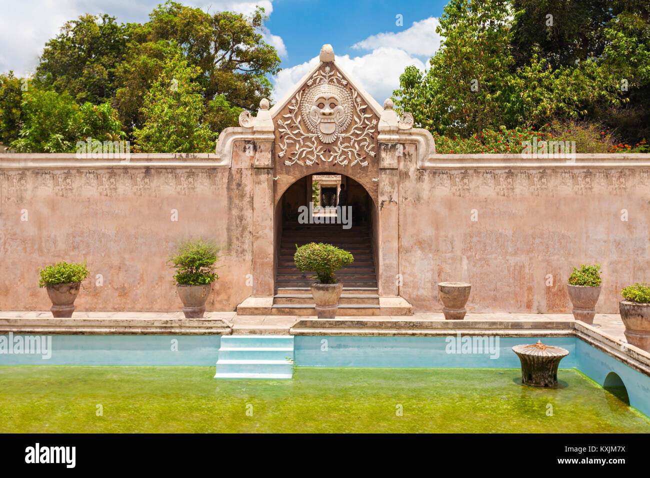 YOGYAKARTA, INDONESIA - OCTOBER 23, 2014: Taman Sari Water Castle is a site of a former royal garden of the Sultanate of Yogyakarta Stock Photo