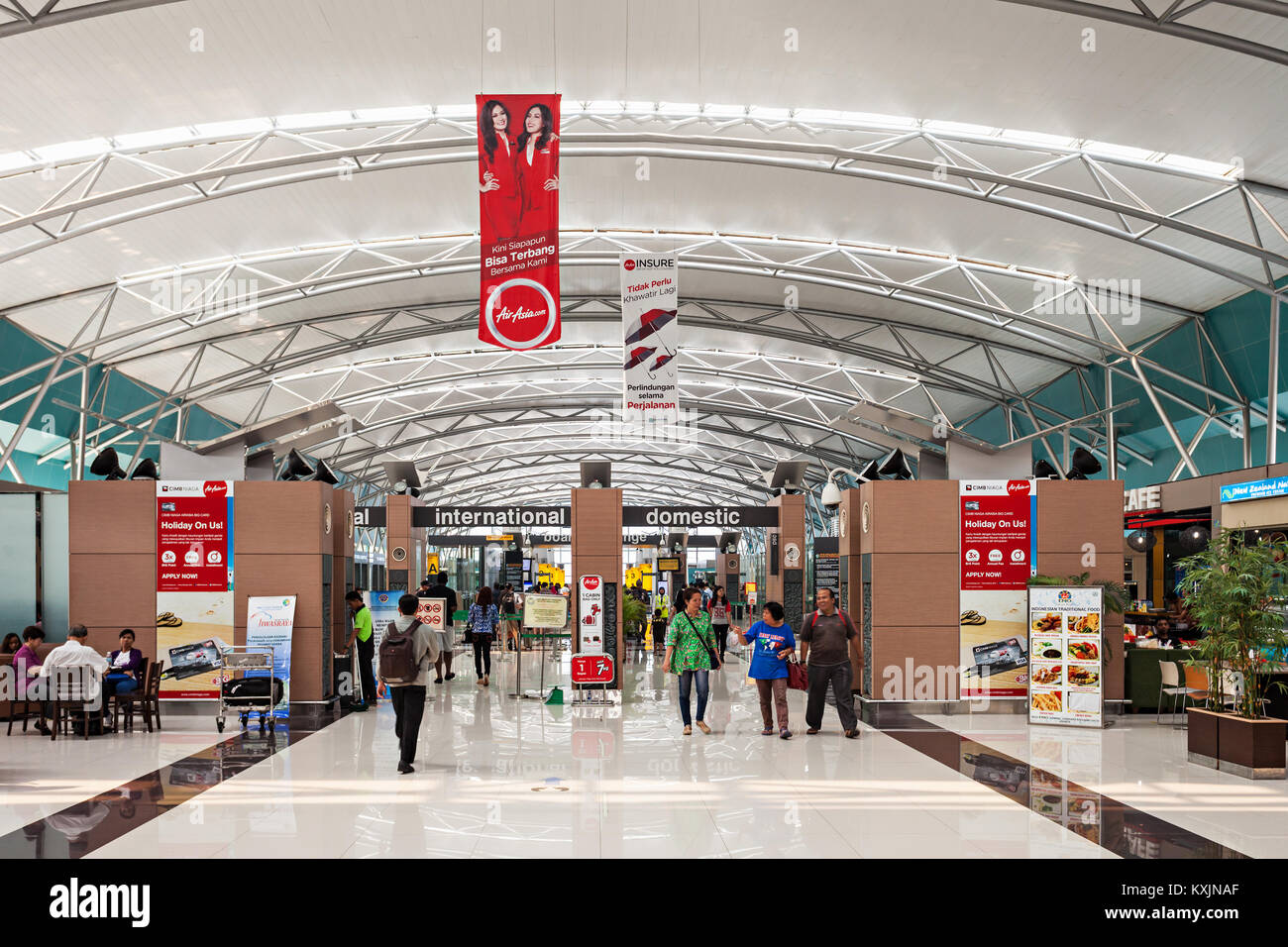 JAKARTA, INDONESIA - OCTOBER 28, 2014: Soekarno Hatta International Airport is the main airport serving the greater Jakarta area on the island  of Jav Stock Photo