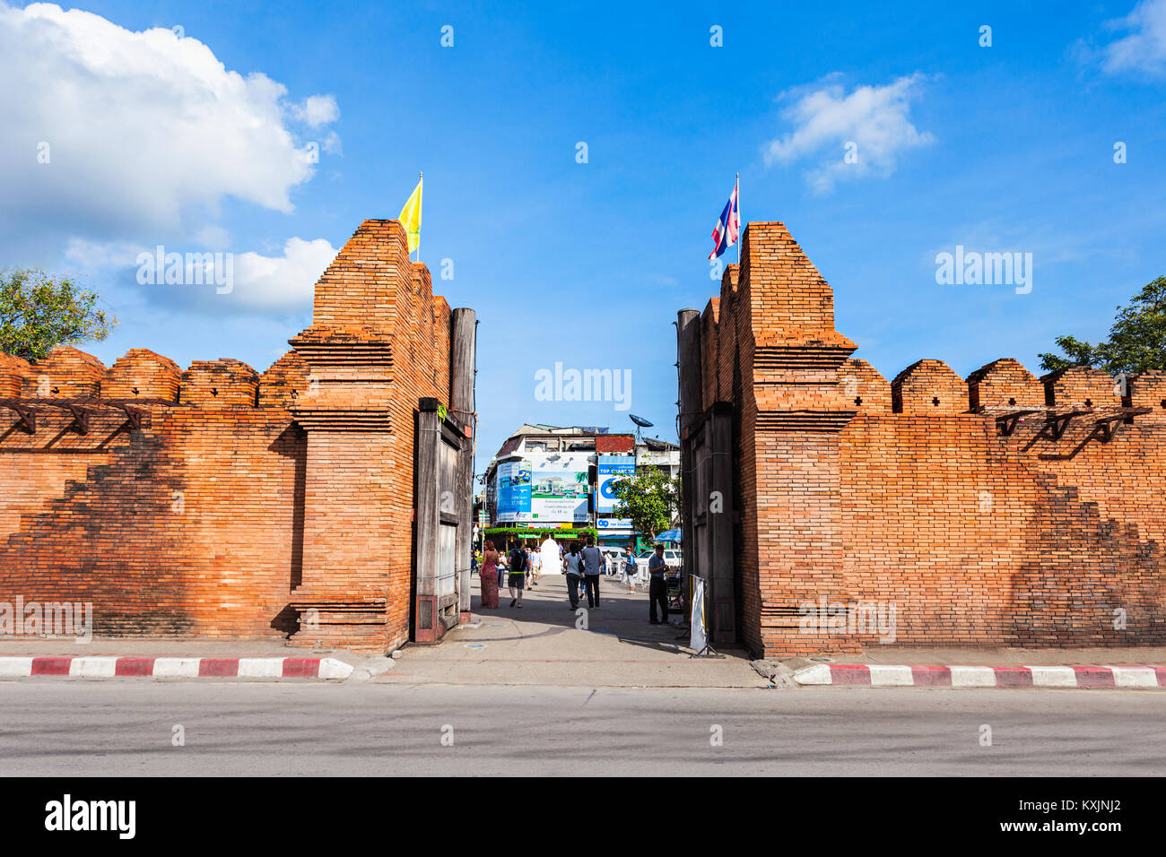 CHIANG MAI, THAILAND - NOVEMBER 07, 2014: Tha Phae Gate of old city in Chiang Mai, Thailand Stock Photo