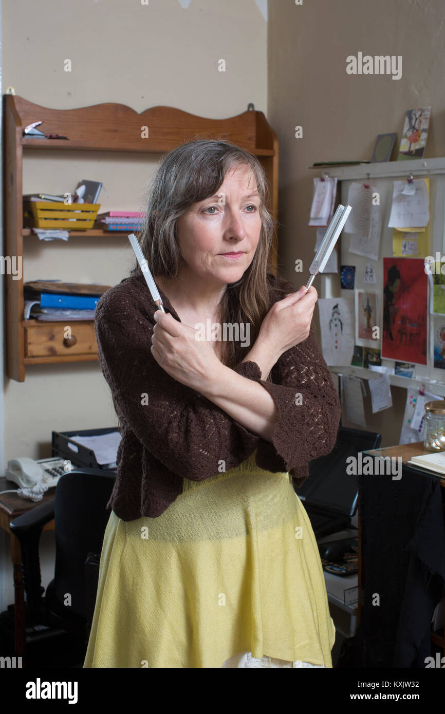 Woman who suffers from hypersensitivity intolerance