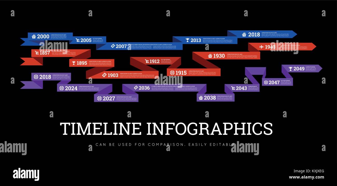 Timeline cover Stock Vector Images - Alamy