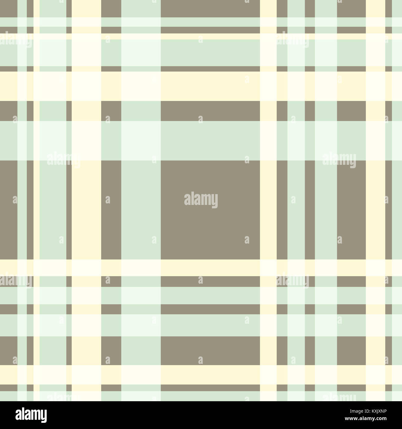 Pale cream and grey gingham pattern background Stock Photo