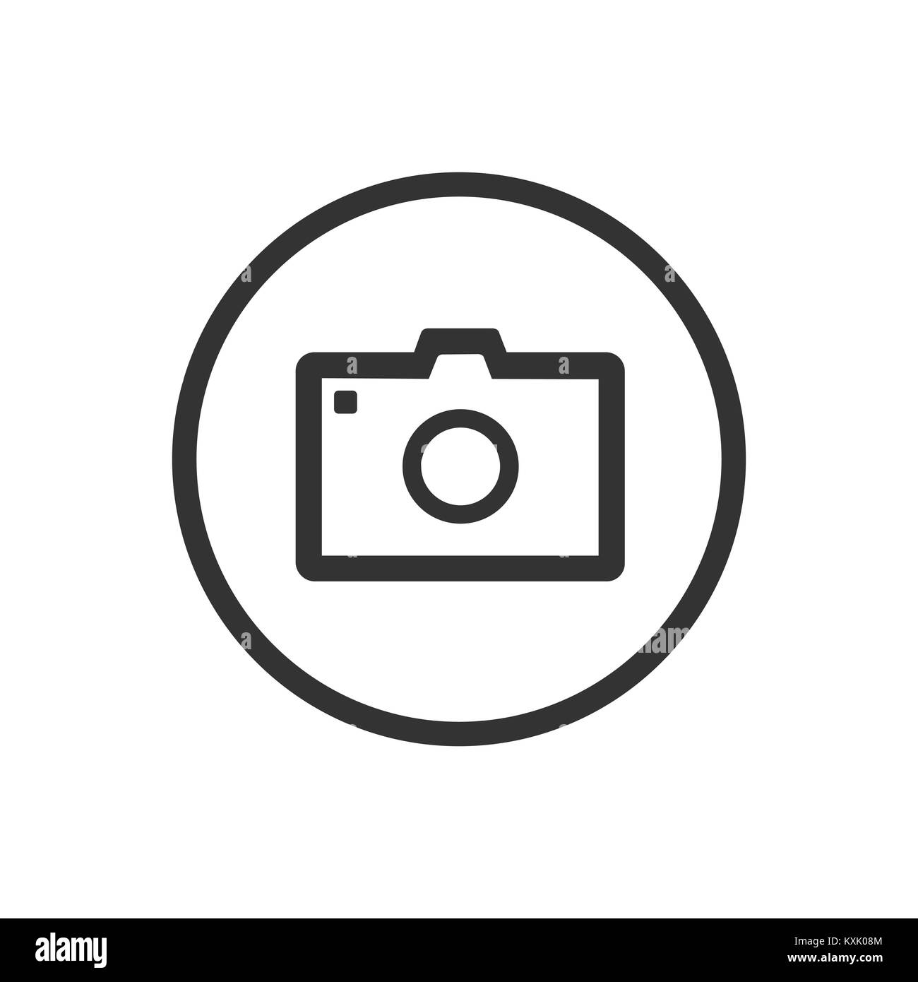 Photo icon on a white background. Vector illustration Stock Vector ...