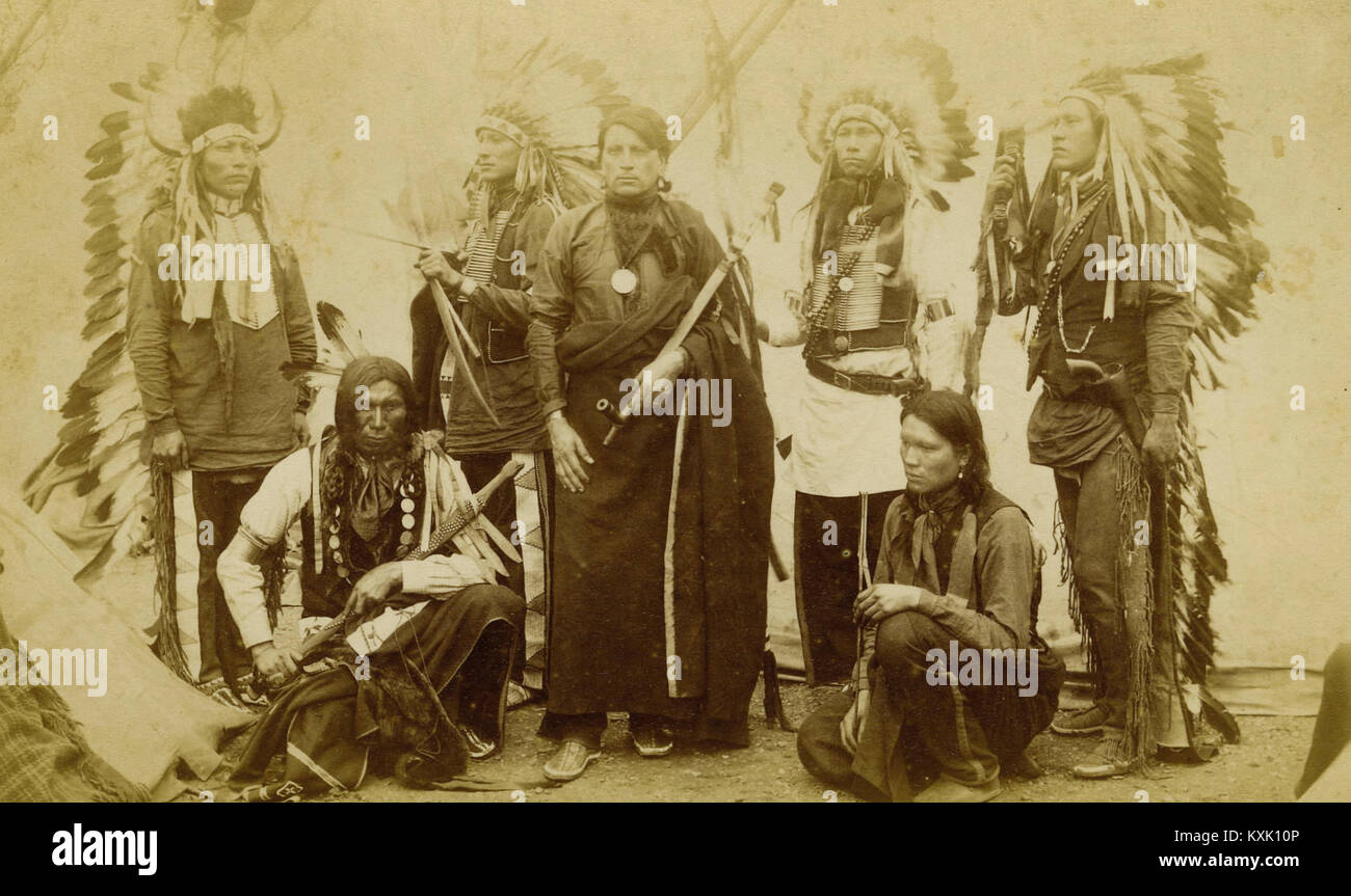 The Chiefs Of Buffalo Bill's Wild West Stock Photo