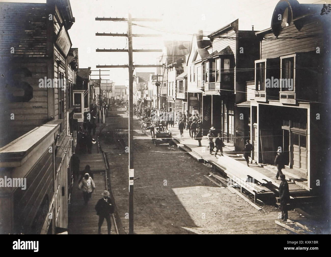 Front Street Nome Alaska 1902 Stock Photo Alamy