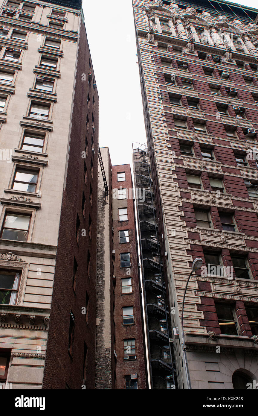 Apartment buildings in New York City Stock Photo Alamy
