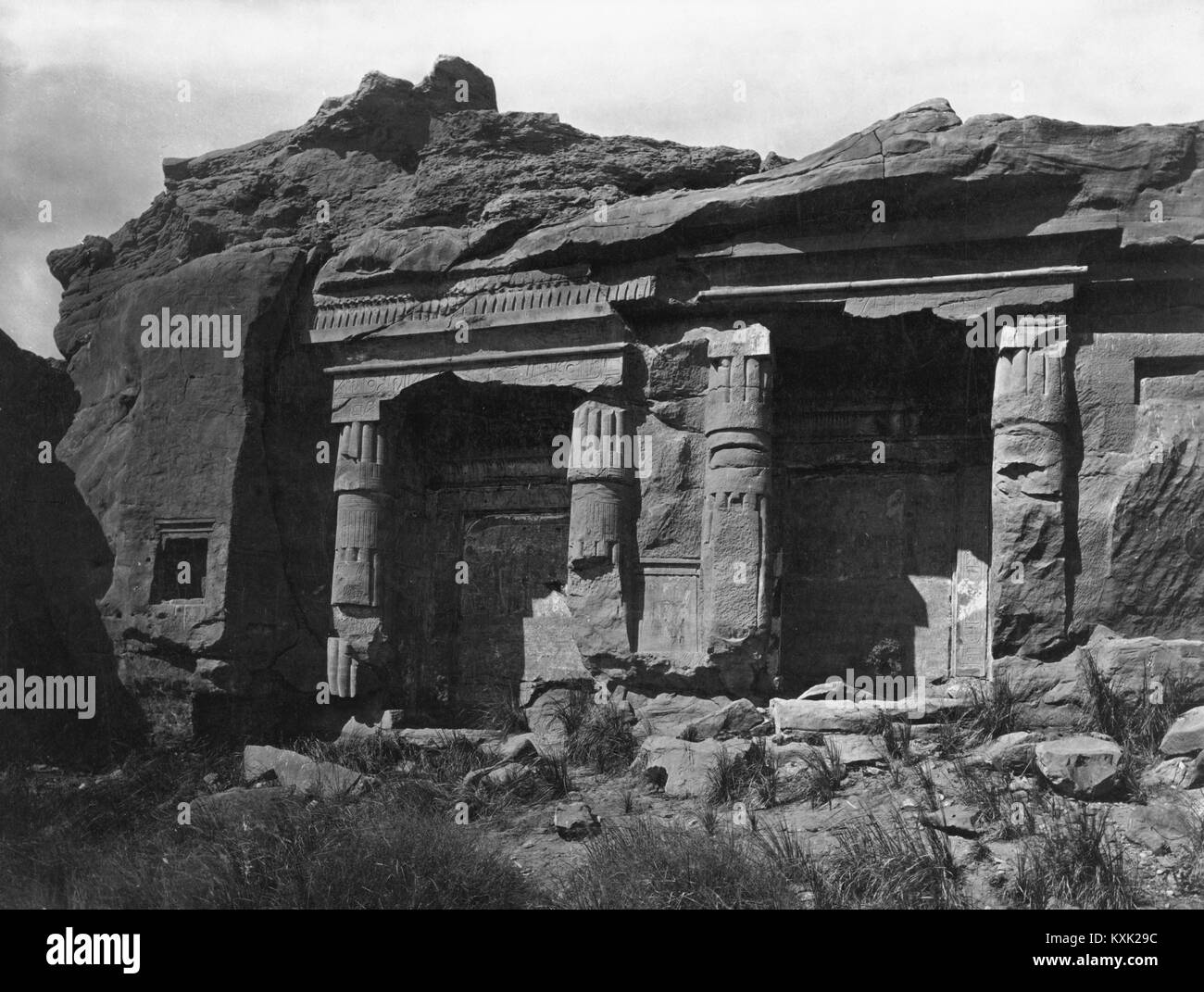 Grottoes at Hager Silsilis Stock Photo Alamy