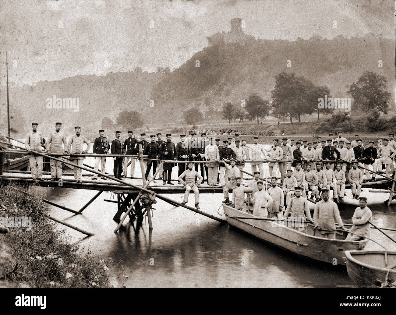 Franco-Prussian War Bridge Stock Photo