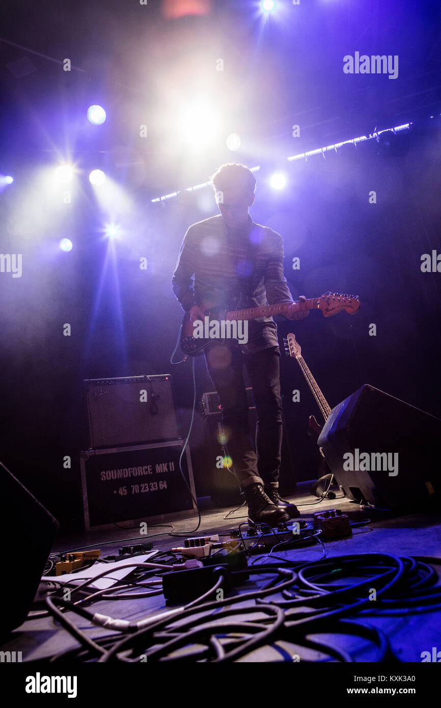The Icelandic indie rock band Vök performs a live concert at the Danish