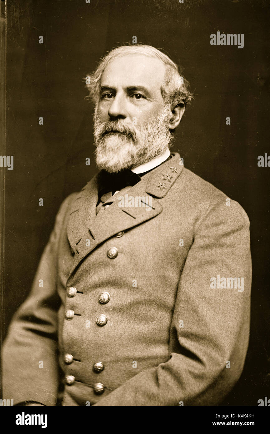 Portrait of General Robert E. Lee, CSA Stock Photo Alamy