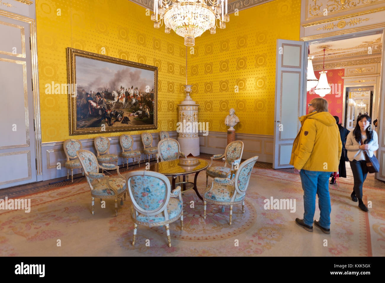 Reception Room, State Rooms at the Albertina Museum. Stock Photo