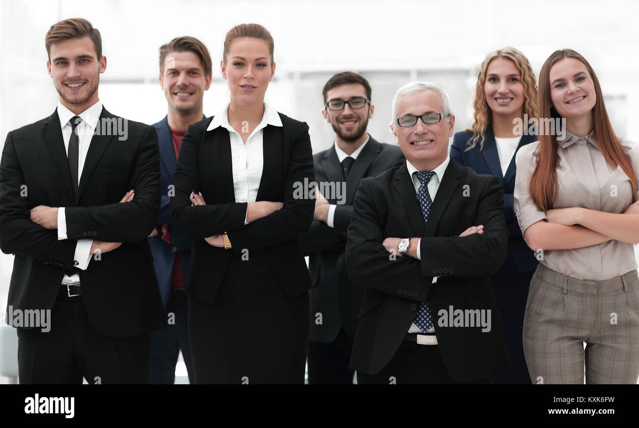 closeup portrait of a leading business team Stock Photo - Alamy