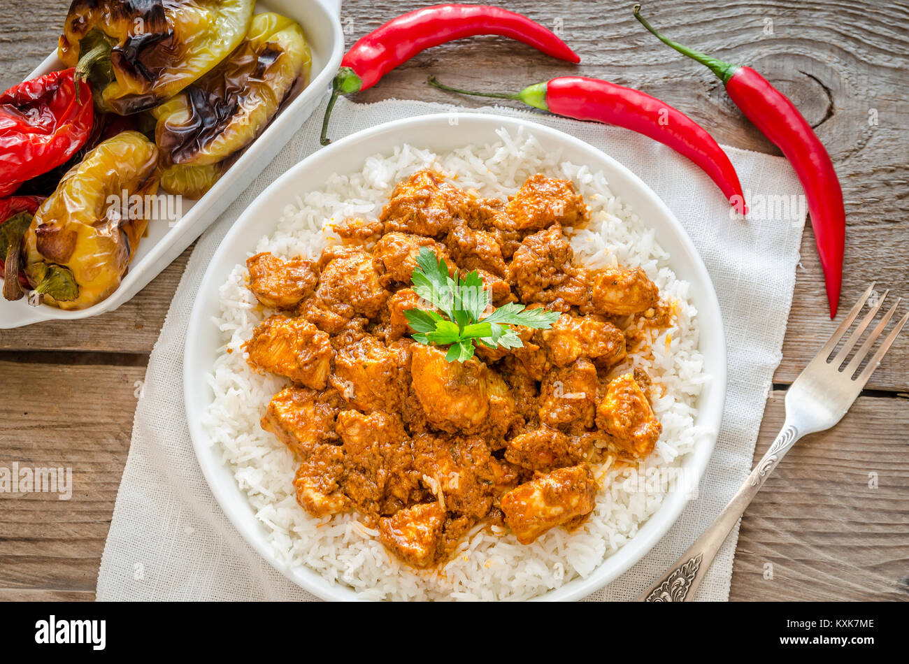 Indian butter chicken Stock Photo - Alamy