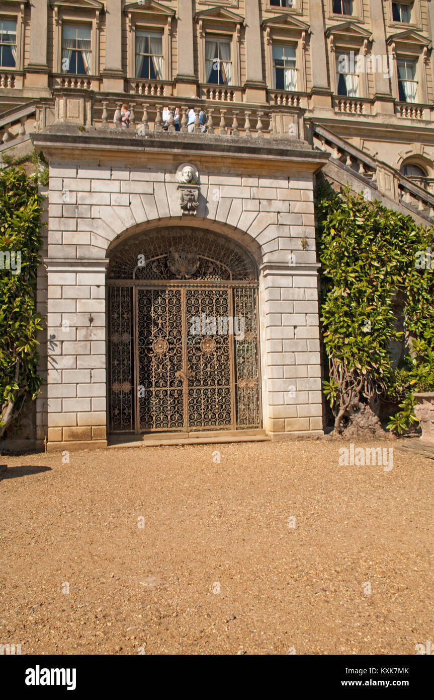 Cliveden House Gate, Buckinghamshire, England, Stock Photo