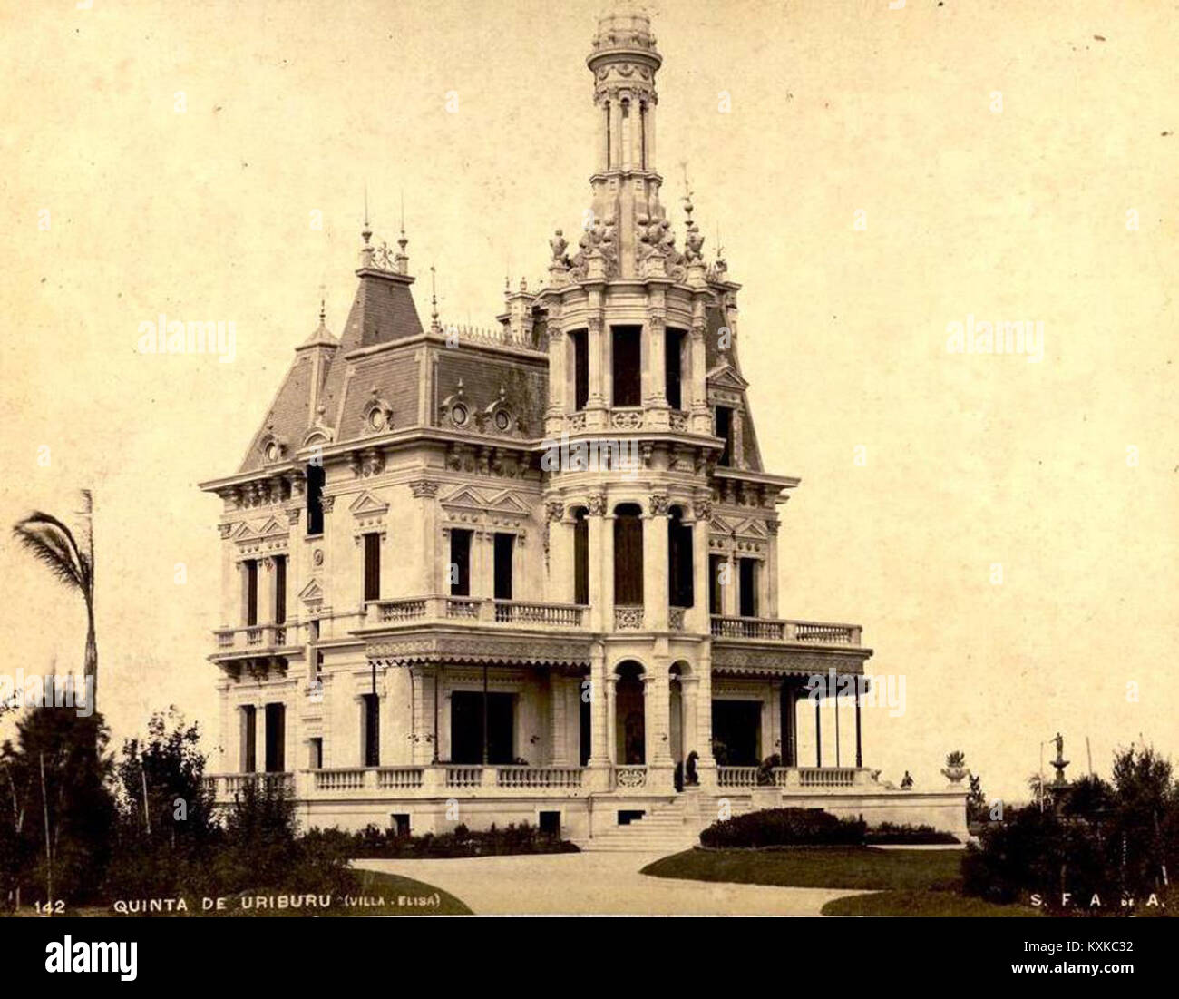 Archivo General de la Nación Argentina 1890 aprox Buenos Aires, Palacio Uriburu Stock Photo