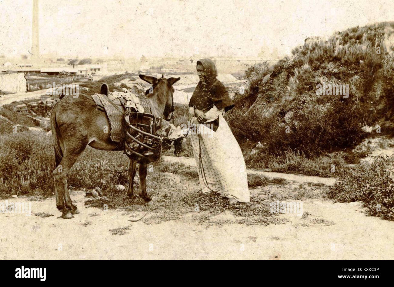 Archivo General de la Nación Argentina 1890 aprox Córdoba, vendedora ambulante Stock Photo