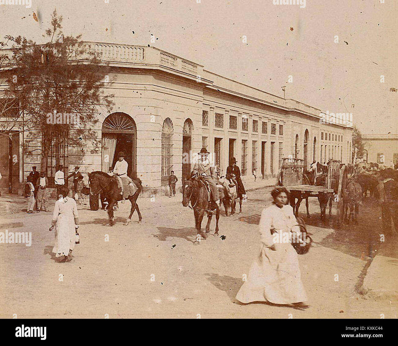 Archivo General de la Nación Argentina 1890 aprox Corrientes, Mercado Stock Photo