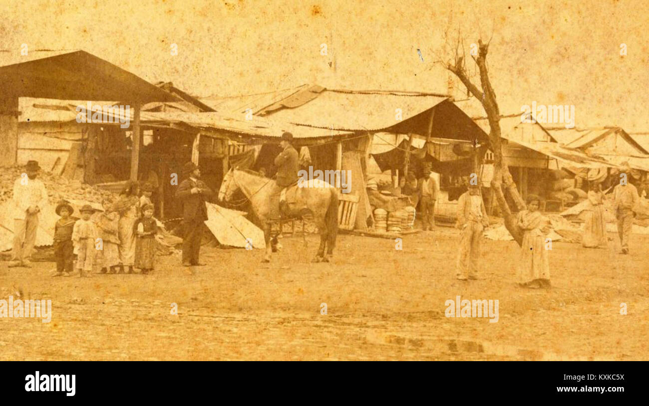 Archivo General de la Nación Argentina 1890 aprox Tucumán, Mercado Stock Photo