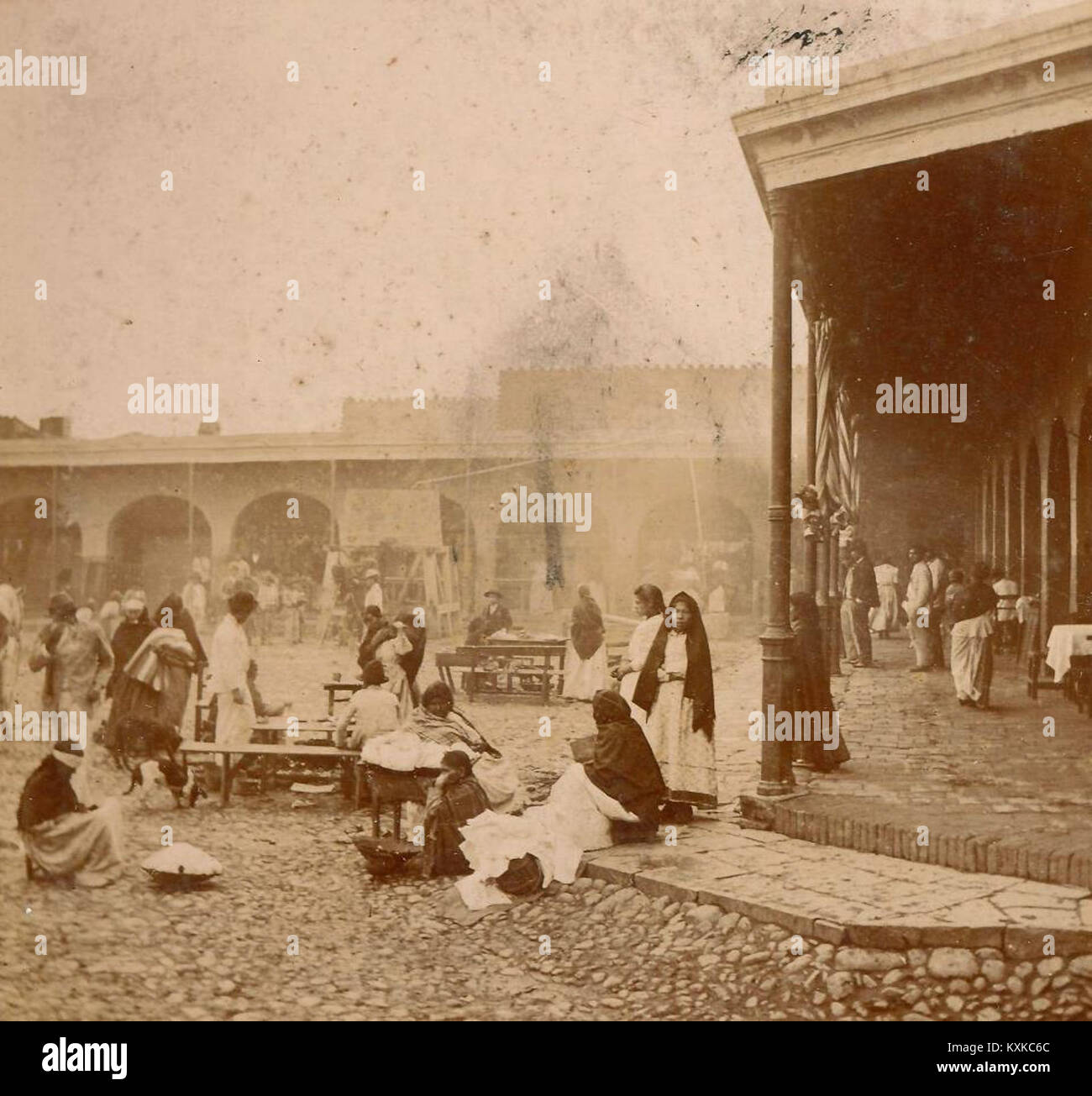 Archivo General de la Nación Argentina 1890 Tucumán mercado Stock Photo