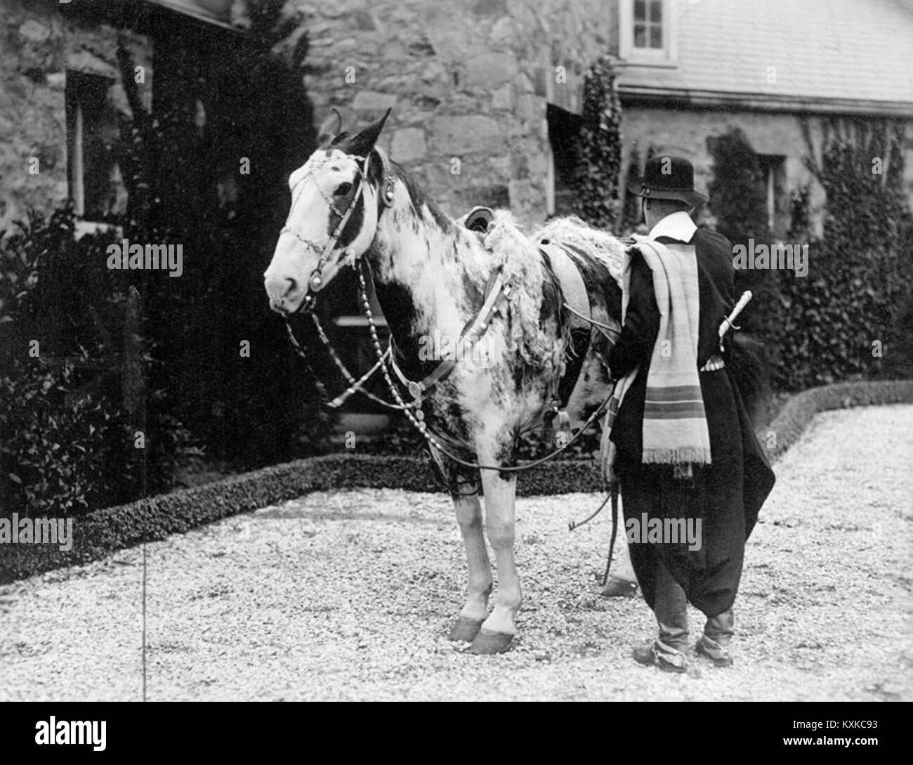 Archivo General de la Nación Argentina 1927 cabalgata en caballos criollos Stock Photo
