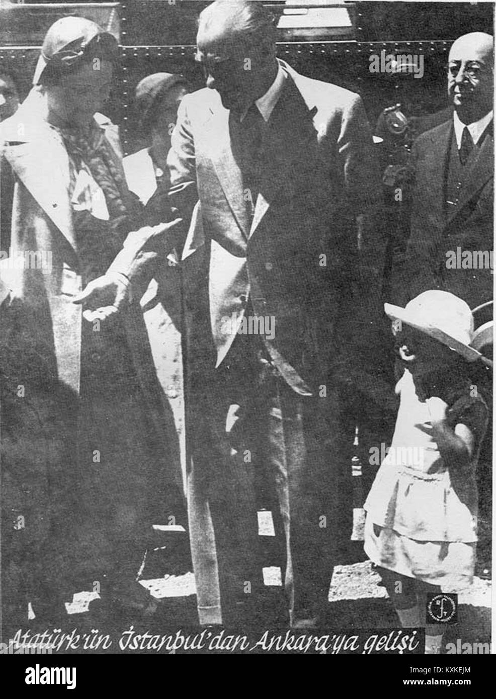 Atatürk at the Ankara Railway Station Stock Photo