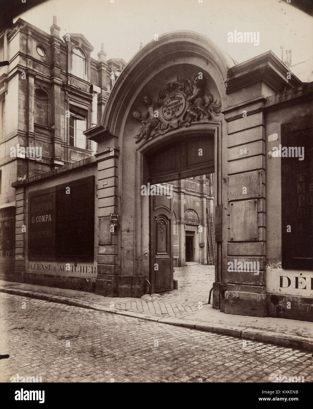 Atget, Hôtel Lamoignon 1898 Stock Photo