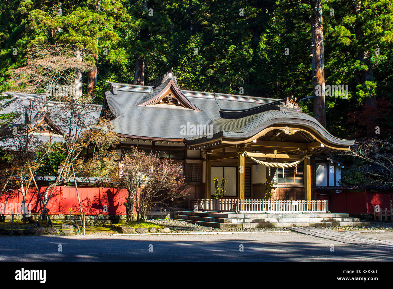 Futarasan jinja, a Shinto shrine in the city of Nikko, Japan. A World Heritage Site since 1999 Stock Photo
