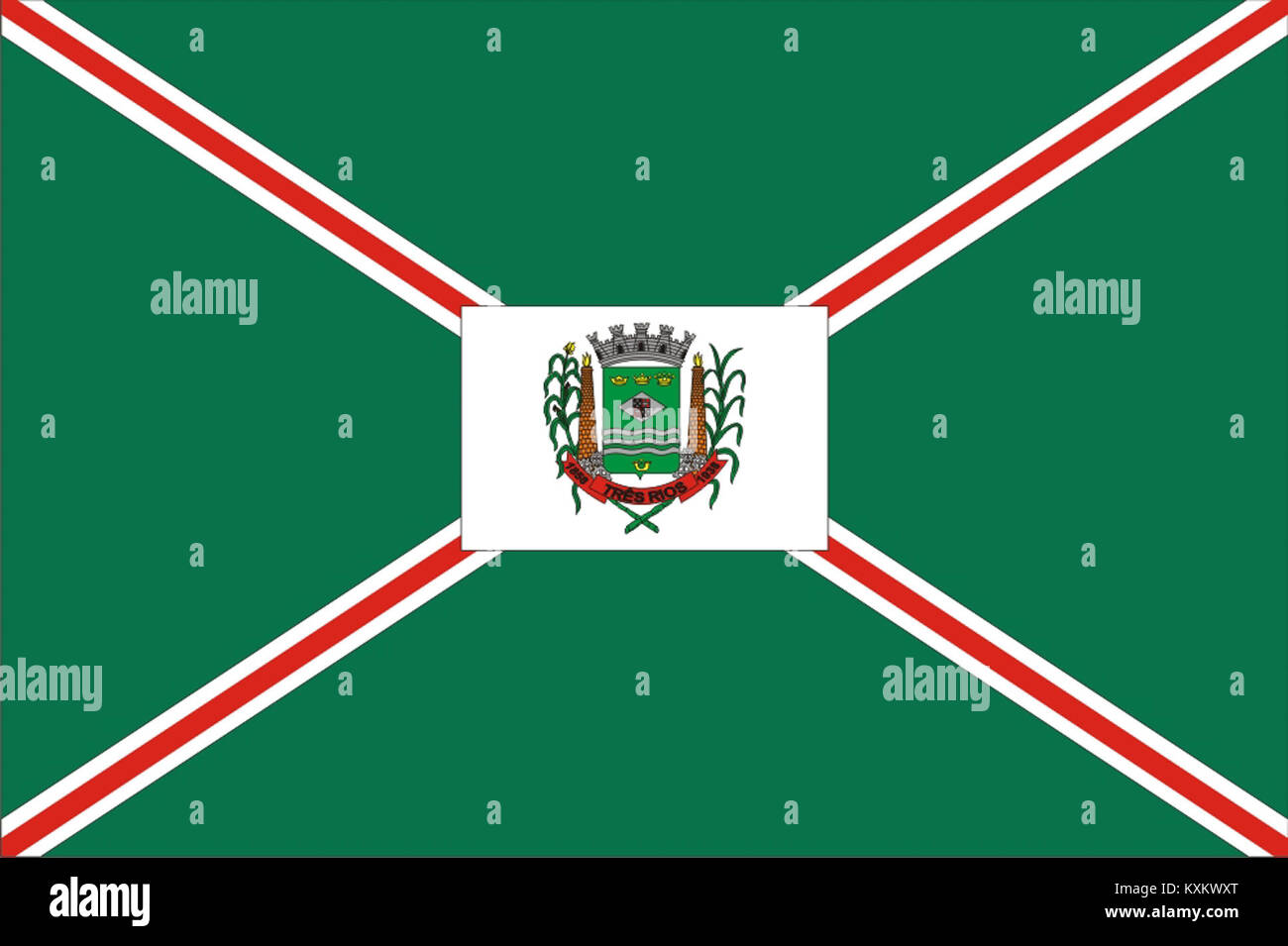 Bandeira de Três Rios Stock Photo - Alamy