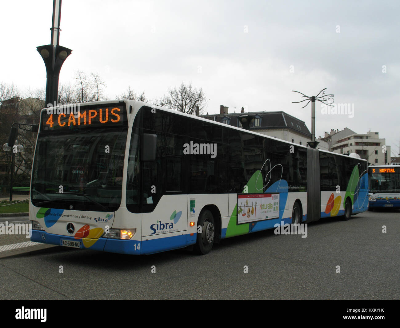 Annecy Sibra Mercedes-Benz Citaro G n°14 L4 Gare (3) Stock Photo