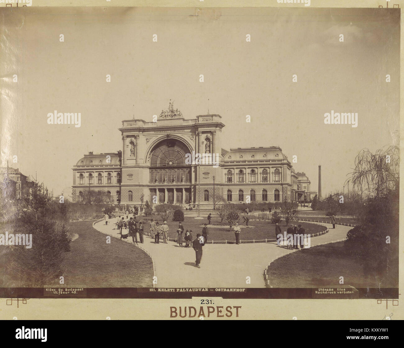 Baross tér, Keleti pályaudvar. 1895 körül - Budapest, Fortepan 82559 Stock  Photo - Alamy