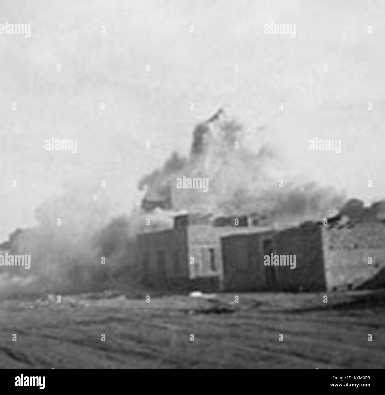 Battle of Kafr Adbu, Suez Filtration village (1952)02 Stock Photo Alamy