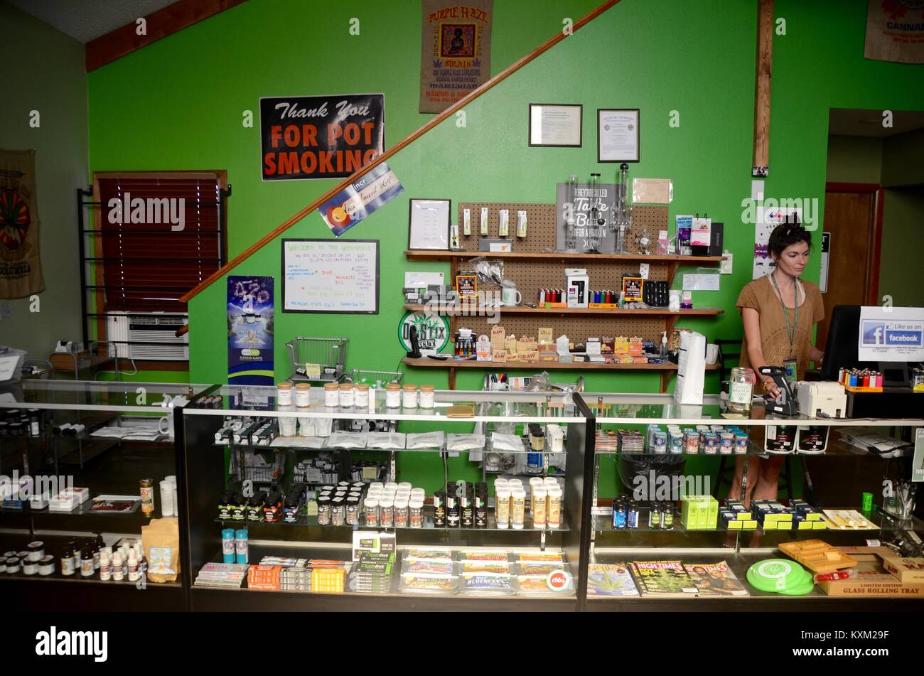 the greenhouse mariijuana dispensary store pagosa springs colorado Stock Photo