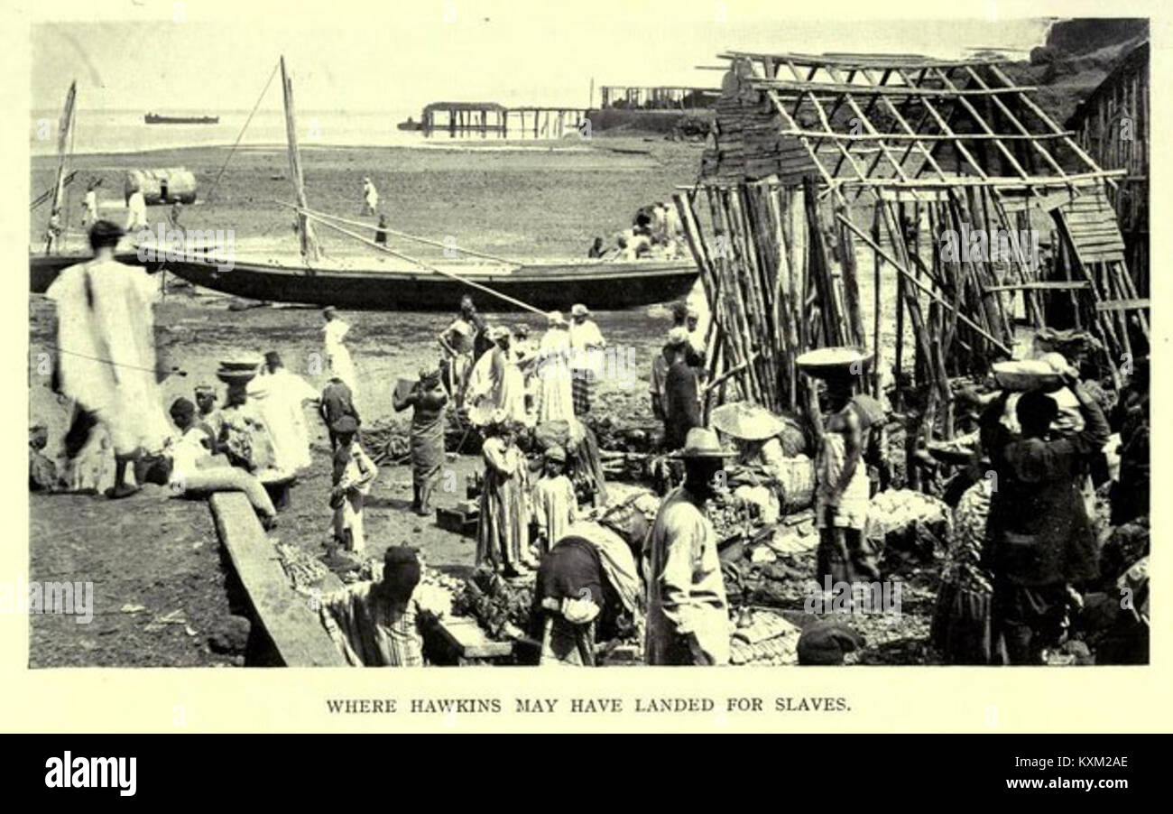 BEATTY(1915) Fig26 Sierra Leone, Sherbro Beach, where Hawkins landed ...